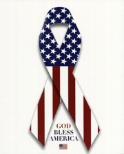 American Flag and Ribbon - Art Print | Movie Poster Prints from Posterazzi