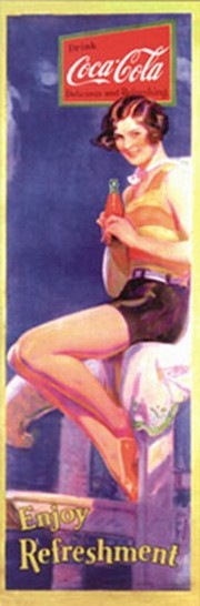 Girl in Shorts - Art Print by  Coca-cola | Movie Poster Prints from Posterazzi