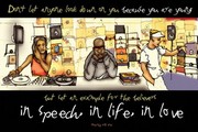 "In Speech, In Life, In Love" - Art Print by Anonymous Anonymous | Movie Poster Prints from Posterazzi