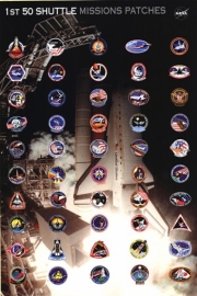 Space Shuttle Missions Patches - Art Print | Movie Poster Prints from Posterazzi
