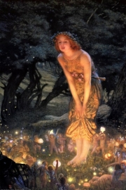 Midsummer Dream - Art Print by Edward Robert Hughes | Movie Poster Prints from Posterazzi