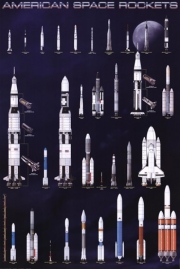 American Space Rockets - Art Print | Movie Poster Prints from Posterazzi