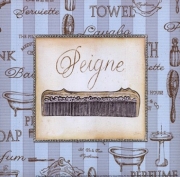 Bleu Beaute Feminine I - mini - Art Print by Charlene Audrey | Movie Poster Prints from Posterazzi