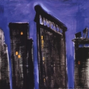 Blue Cityscape - Art Print by Paul Brent | Movie Poster Prints from Posterazzi
