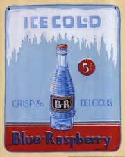 Blue Raspberry - Art Print by Gregory Gorham | Movie Poster Prints from Posterazzi