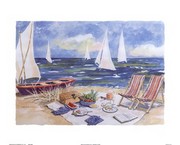 Boat on the Beach - Art Print by Charlene Winter Olson | Movie Poster Prints from Posterazzi