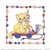 Cat Pull Toy - Art Print by Carol Robinson | Movie Poster Prints from Posterazzi