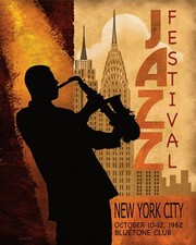 1962 Jazz in New York - Art Print by Conrad Knutsen | Movie Poster Prints from Posterazzi