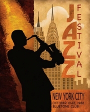 1962 Jazz in New York - Art Print by Conrad Knutsen | Movie Poster Prints from Posterazzi