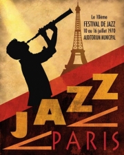 1970 Jazz in Paris - Art Print by Conrad Knutsen | Movie Poster Prints from Posterazzi