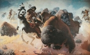 Buffalo Hunt - Art Print by William R. Leigh | Movie Poster Prints from Posterazzi
