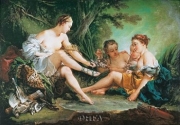Diana Resting after the Hunt - Art Print by Francois Boucher | Movie Poster Prints from Posterazzi