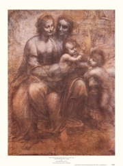 The Virgin and Child with St. Anne - Art Print by Leonardo Da Vinci | Movie Poster Prints from Posterazzi