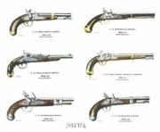 Authentic Early American Pistols (Set 6) - Art Print by  Falick-Mittleman | Movie Poster Prints from Posterazzi