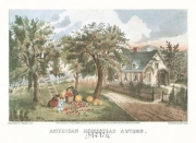 American Homestead Autumn - Art Print by  Currier and Ives | Movie Poster Prints from Posterazzi