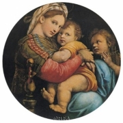 "Madonna of the Chair, c.1514" - Art Print by  Raphael | Movie Poster Prints from Posterazzi