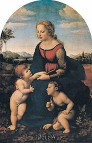 Madonna (La Belle Jardiniere) - Art Print by  Raphael | Movie Poster Prints from Posterazzi