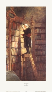 Bookworm - Art Print by Carl Spitzweg | Movie Poster Prints from Posterazzi