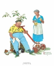 Cool Aid - Art Print by Norman Rockwell | Movie Poster Prints from Posterazzi