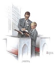 In His Spirit - Art Print by Norman Rockwell | Movie Poster Prints from Posterazzi