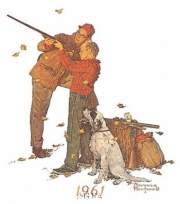 Careful Aim - Art Print by Norman Rockwell | Movie Poster Prints from Posterazzi