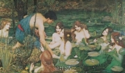 "Hylas and the Nymphs, c.1896" - Art Print by John William Waterhouse | Movie Poster Prints from Posterazzi