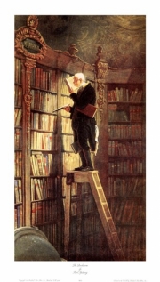 Bookworm - Art Print by Carl Spitzweg | Movie Poster Prints from Posterazzi