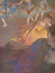 Ballerina and Lady with Fan - Art Print by Edgar Degas | Movie Poster Prints from Posterazzi