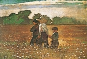 In the Mowing - Art Print by Winslow Homer | Movie Poster Prints from Posterazzi