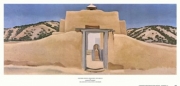 "Another Church, Hernandez, New Mexico" - Art Print by Georgia O'Keeffe | Movie Poster Prints from Posterazzi