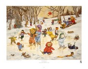 Bear Feats on Ice - Art Print by Susan Anderson | Movie Poster Prints from Posterazzi