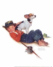 Adventurers Between Adventures - Art Print by Norman Rockwell | Movie Poster Prints from Posterazzi
