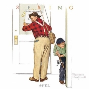 Closed for Business - Art Print by Norman Rockwell | Movie Poster Prints from Posterazzi