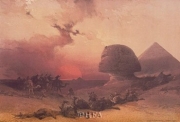 "Approach of the Simoon, Desert of Gizeh" - Art Print by David Roberts | Movie Poster Prints from Posterazzi