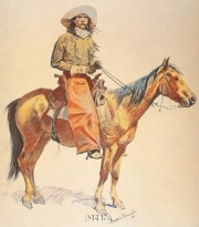 Arizona Cowboy - Art Print by Frederic Remington | Movie Poster Prints from Posterazzi