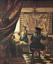 Artist's Studio - Art Print by Johannes Vermeer | Movie Poster Prints from Posterazzi