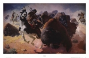 Buffalo Hunt - Art Print by William R. Leigh | Movie Poster Prints from Posterazzi