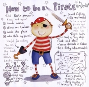 How to be a Pirate - Art Print by  Helen Doodle | Movie Poster Prints from Posterazzi