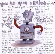 How to Spot a Robot - Art Print by  Helen Doodle | Movie Poster Prints from Posterazzi