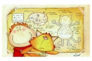 How a Cat Works - Art Print by Helen Doodle | Poster Prints from Posterazzi