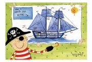How a Pirate Ship Works - Art Print by Helen Doodle | Poster Prints from Posterazzi
