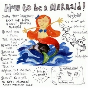 How to be a Mermaid - Art Print by Helen Doodle | Poster Prints from Posterazzi