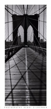 Across the Brooklyn Bridge - Art Print by Henri Silberman | Movie Poster Prints from Posterazzi