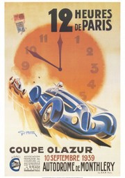 12 Heures de Paris - Art Print by George Ham | Movie Poster Prints from Posterazzi
