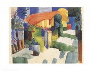 Haus Im Garten 1914 - Art Print by August Macke | Movie Poster Prints from Posterazzi