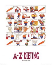 A-Z of Dieting - Art Print by Nicola Streeten | Movie Poster Prints from Posterazzi