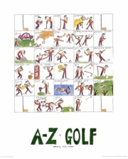 A-Z of Golf - Art Print by Nicola Streeten | Movie Poster Prints from Posterazzi