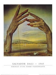 "Portrait de une Femme Passionate, c.1945" - Art Print by Salvador Dali | Movie Poster Prints from Posterazzi
