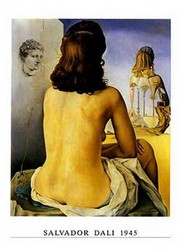 "My Naked Wife Watching Her Body, c.1945" - Art Print by Salvador Dali | Movie Poster Prints from Posterazzi