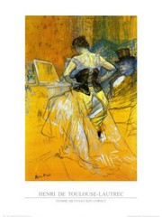 Femme Mettant Son Corset - Art Print by Henri de Toulouse-Lautrec | Movie Poster Prints from Posterazzi